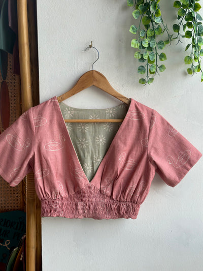 Rose Gold Reversible Vivid V Bralette
