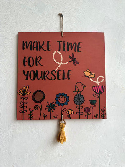 Make time for yourself - Enchanted Square Wall Art