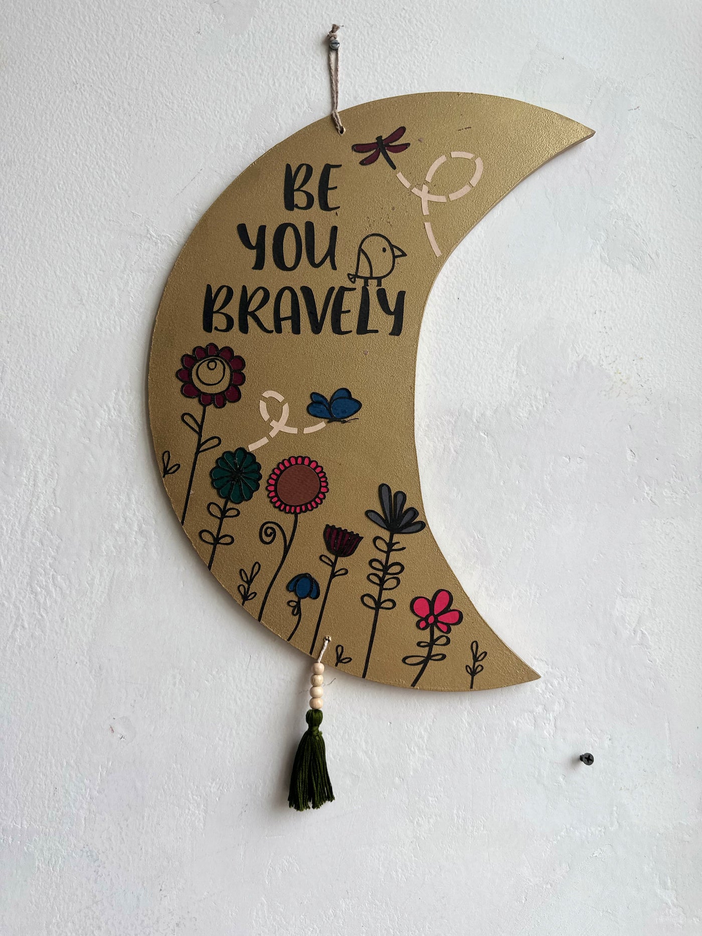 Be you bravely - Enchanted Moon Wall Art