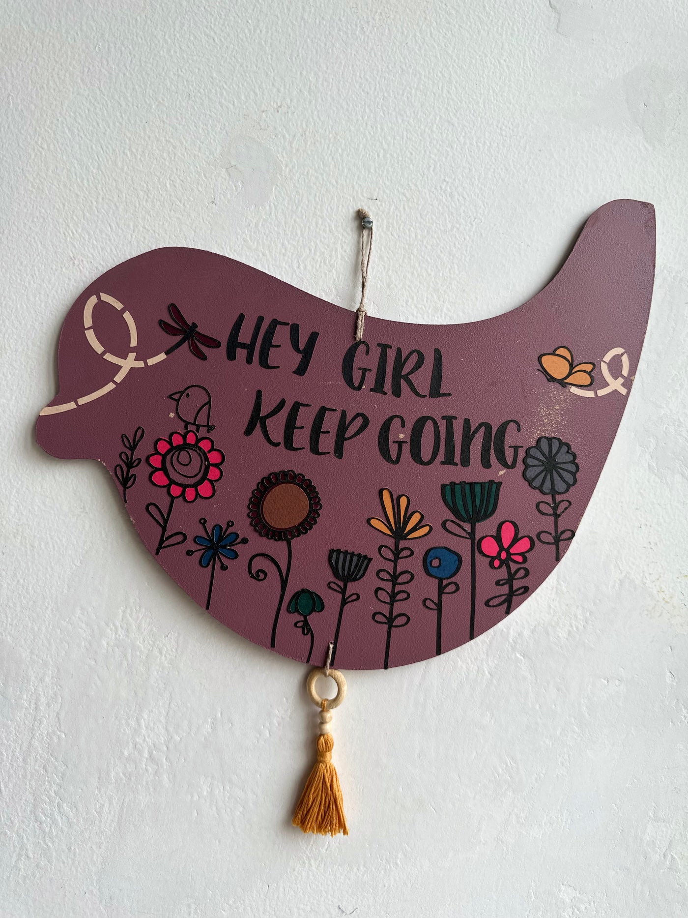 Hey Girl Keep Going - Enchanted Bird Wall Art