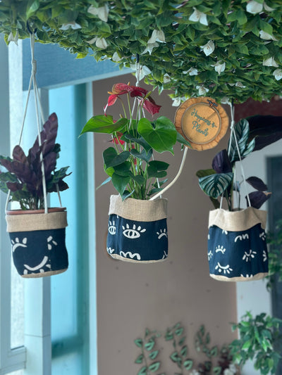 Sometimes I see Black - Set of 3 Planters