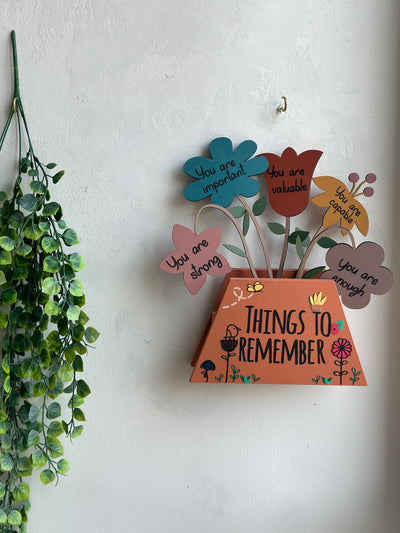 Affirmation Garden Desk/Wall Vase