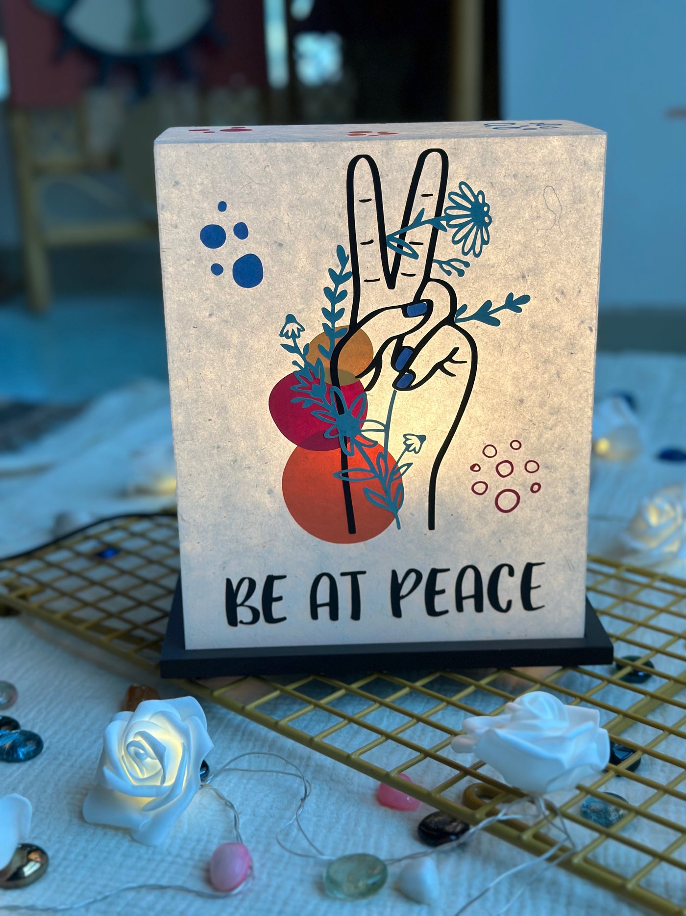 Peace Messenger Rectangular Lamp