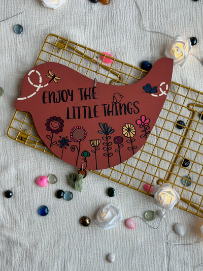 Enjoy the little things - Enchanted Birdie Wall Art