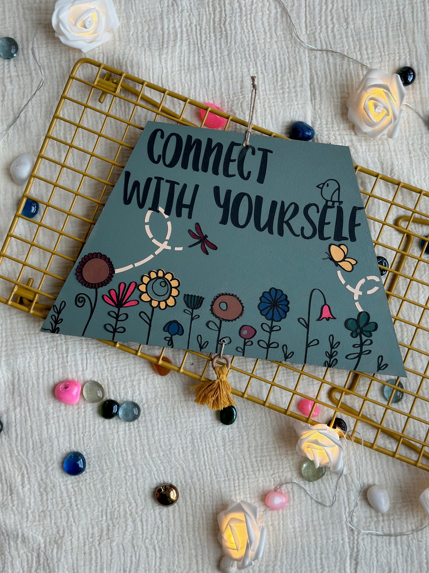 Connect with yourself - Enchanted Trapezium Wall Art