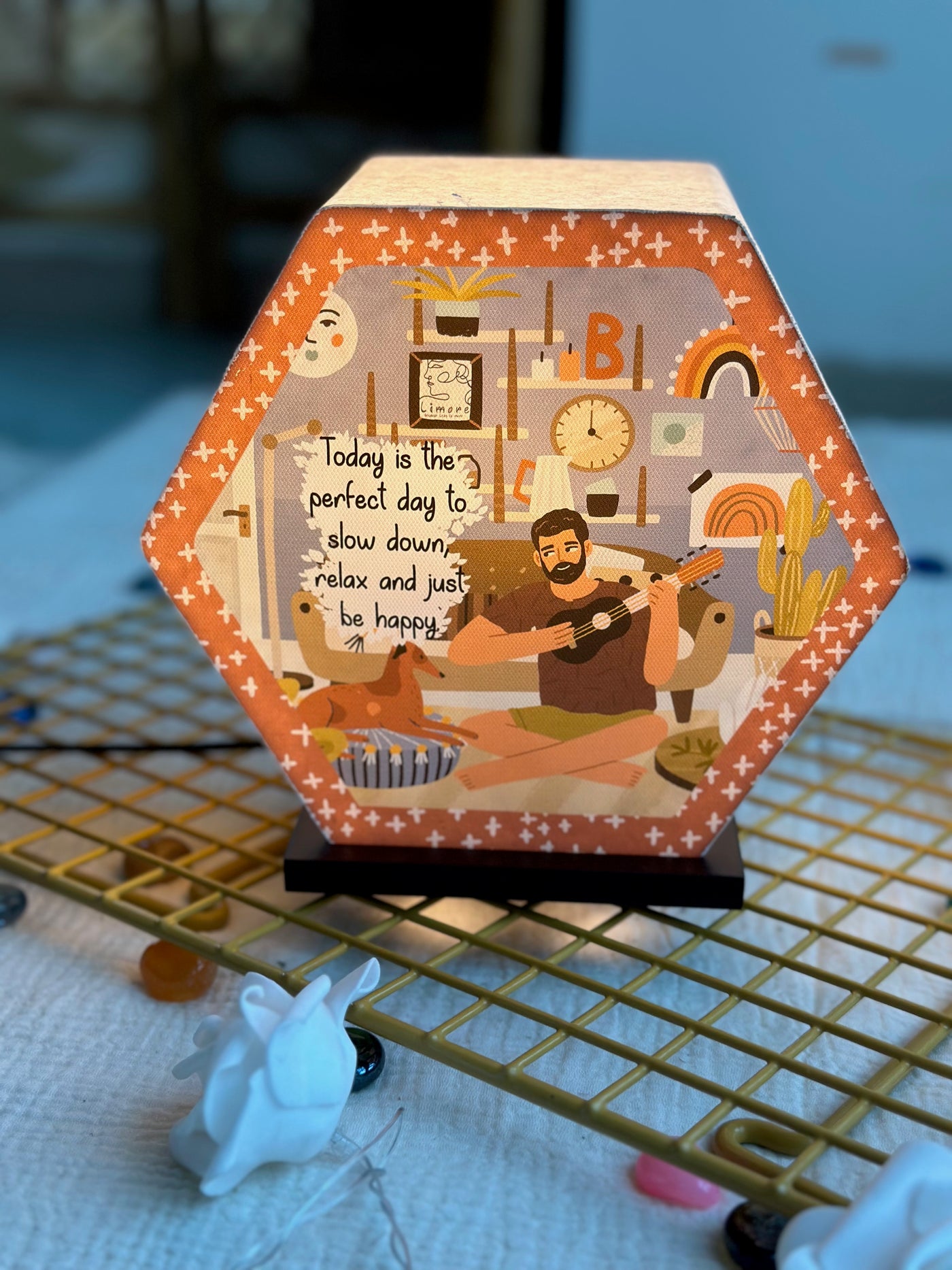 Melodic Escape Hexagon Lamp