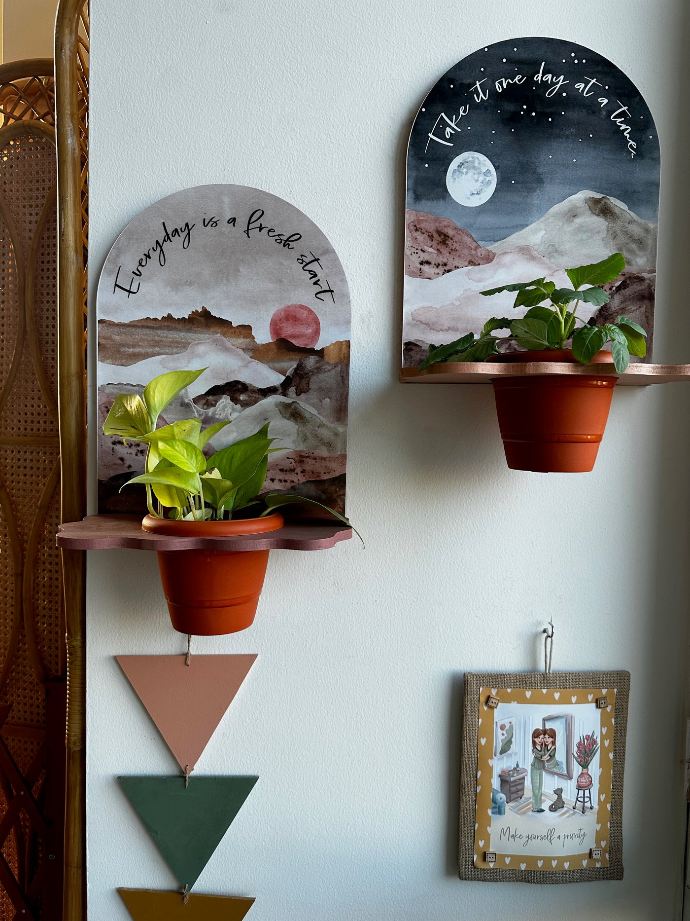 Landscape Bliss Positive Vibes Planter Shelf