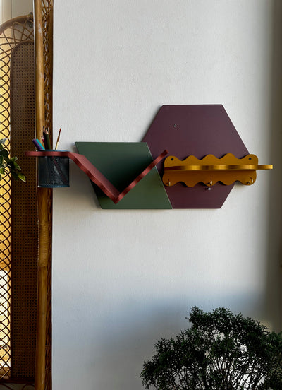 Honeycomb Hideaway Wall Shelf