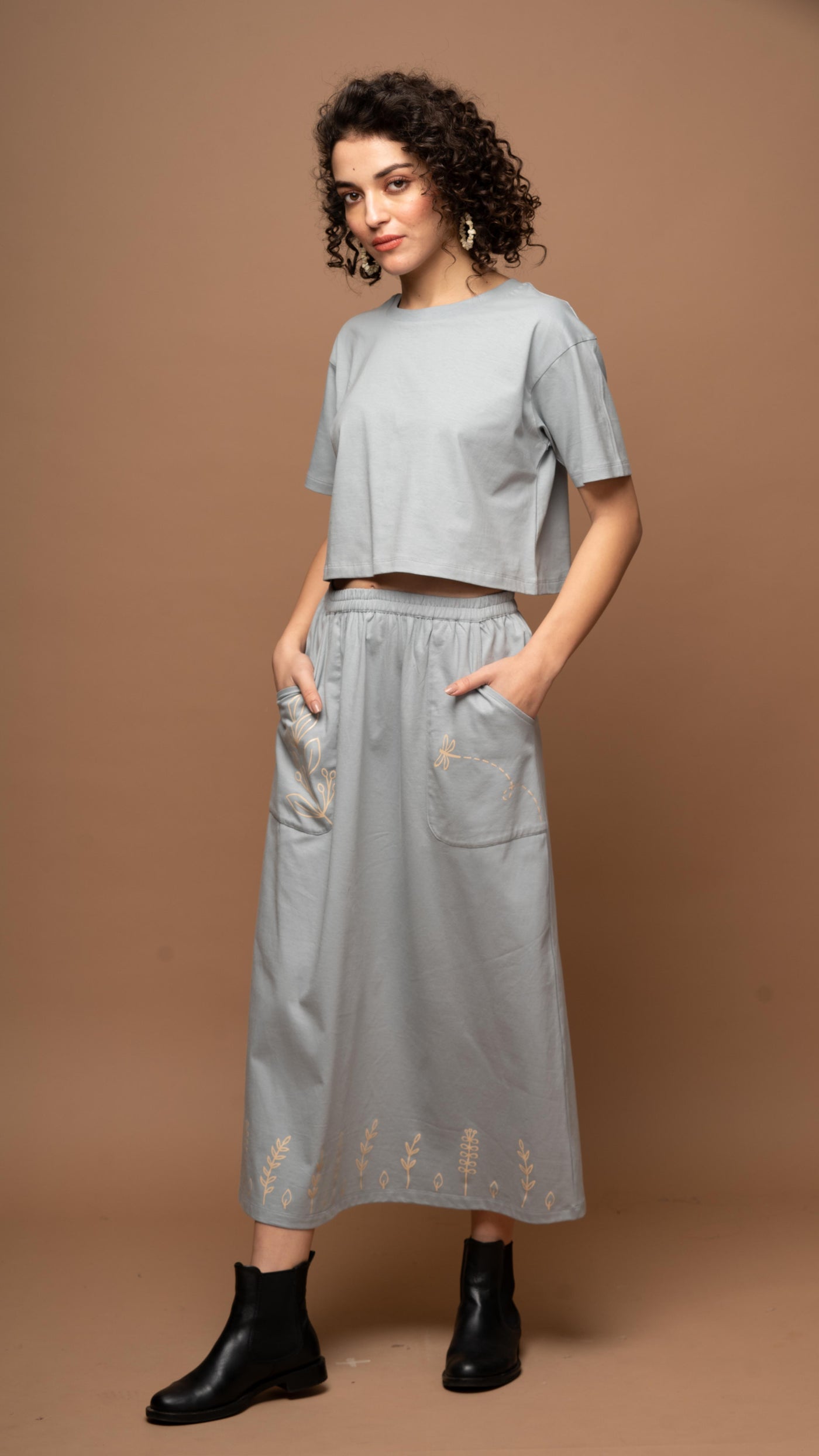 Morning Mist - Soft Gray-Blue Co-ord