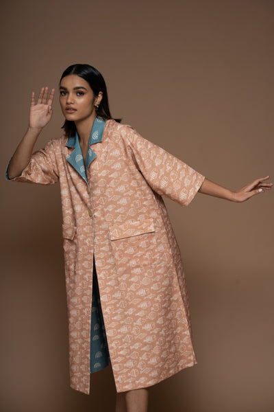 Jolly Reversible Long Trench Coat