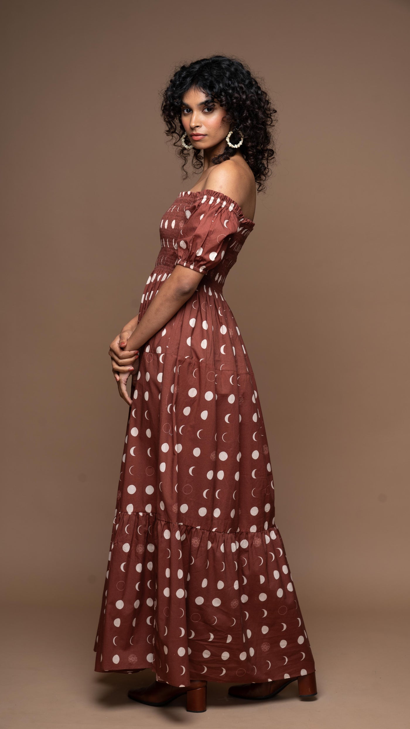 Easy Elegance Long Dress in I will be back Pattern