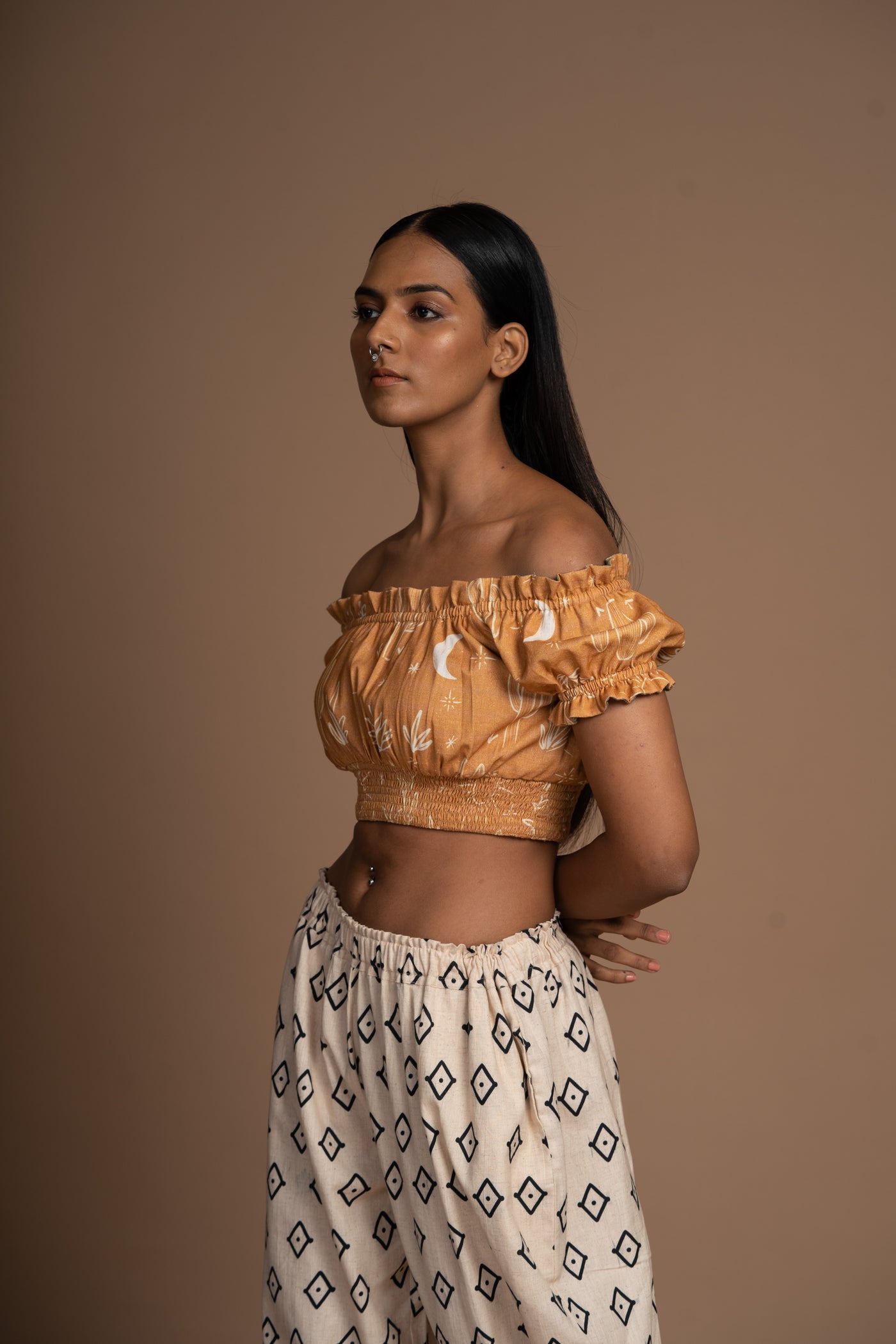 Mustard Reversible Sassy Drape Bralette