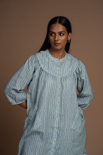 Sage Nova Kurta in Road to Paradise Pattern