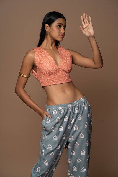 Terracotta Reversible Plunge Panache Bralette