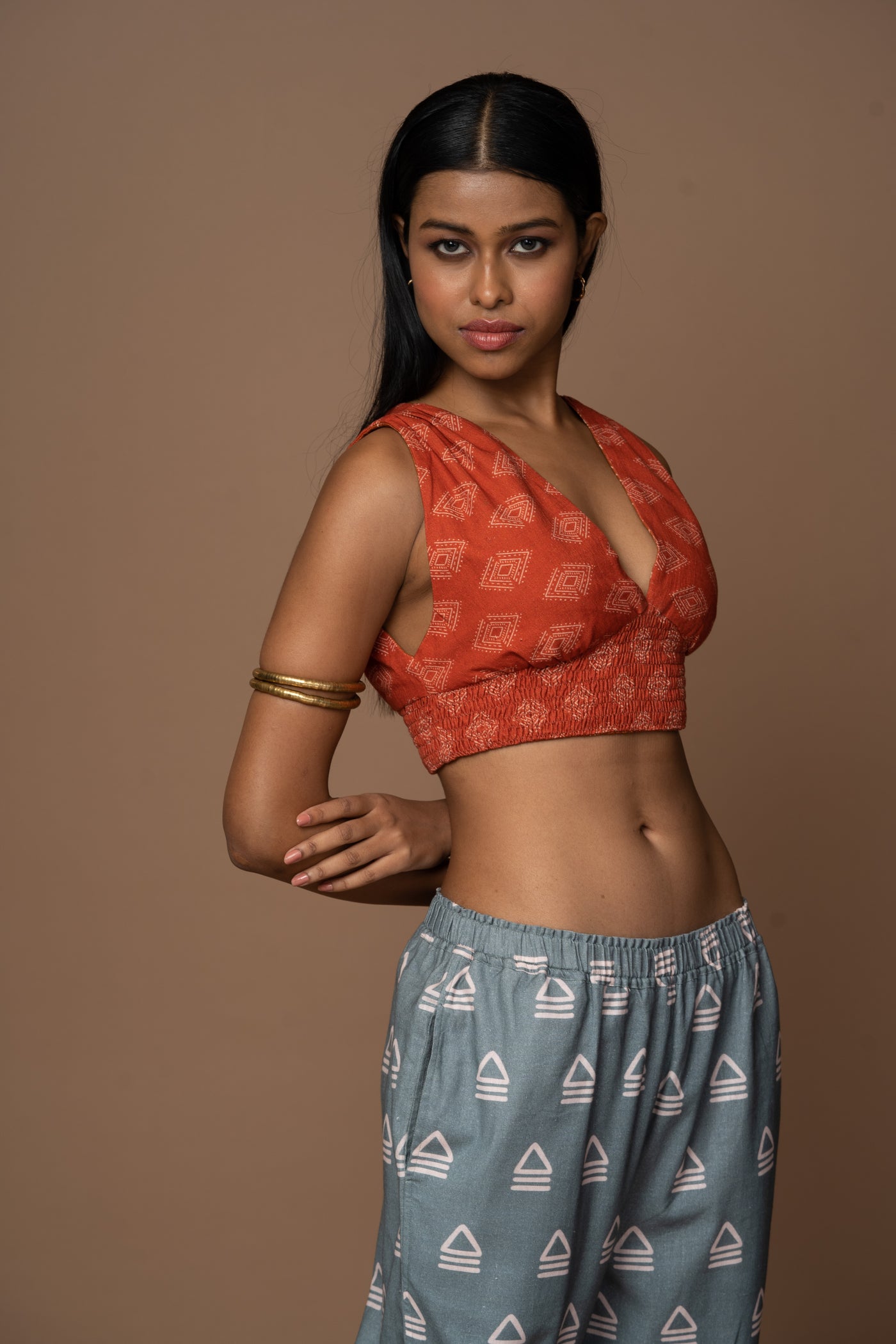 Rust Reversible Plunge Panache Bralette