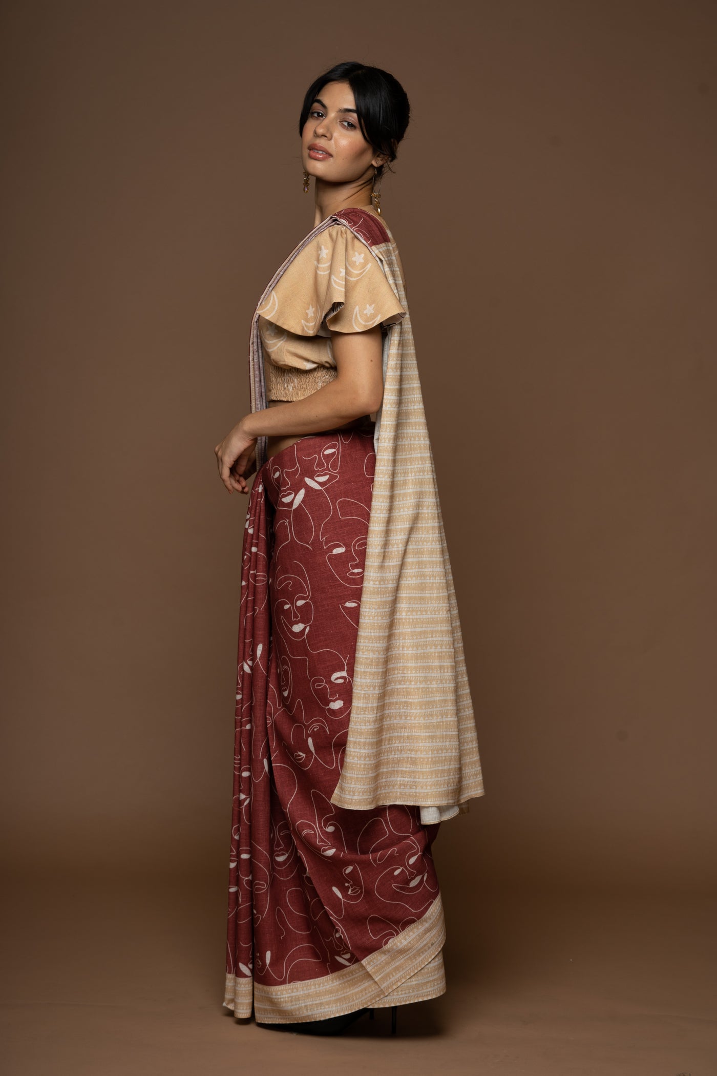 Diverse Identities Linen Sari