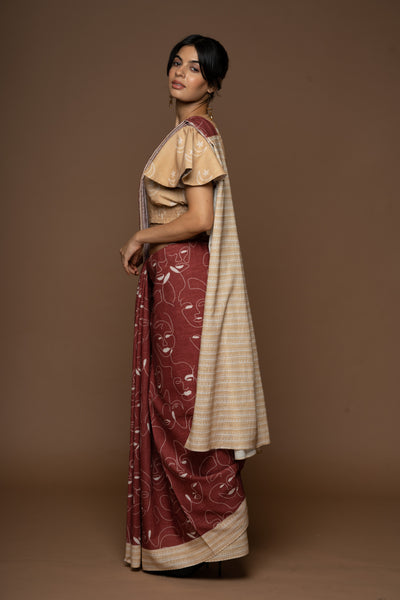 Diverse Identities Linen Sari