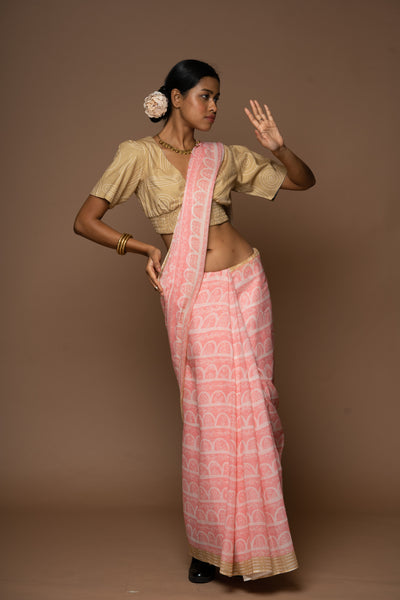 Scallop Delight Cotton Sari