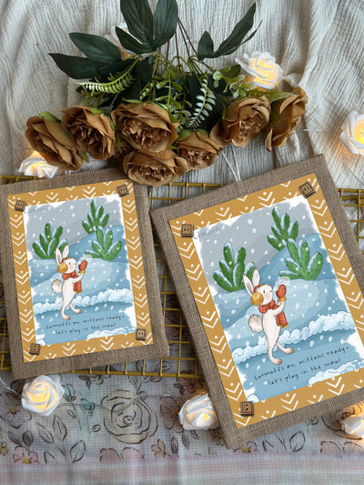 Snow Bunny Adventures Wall Art