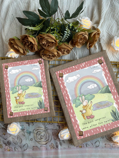 Bunny & the Rainbow Wall Art