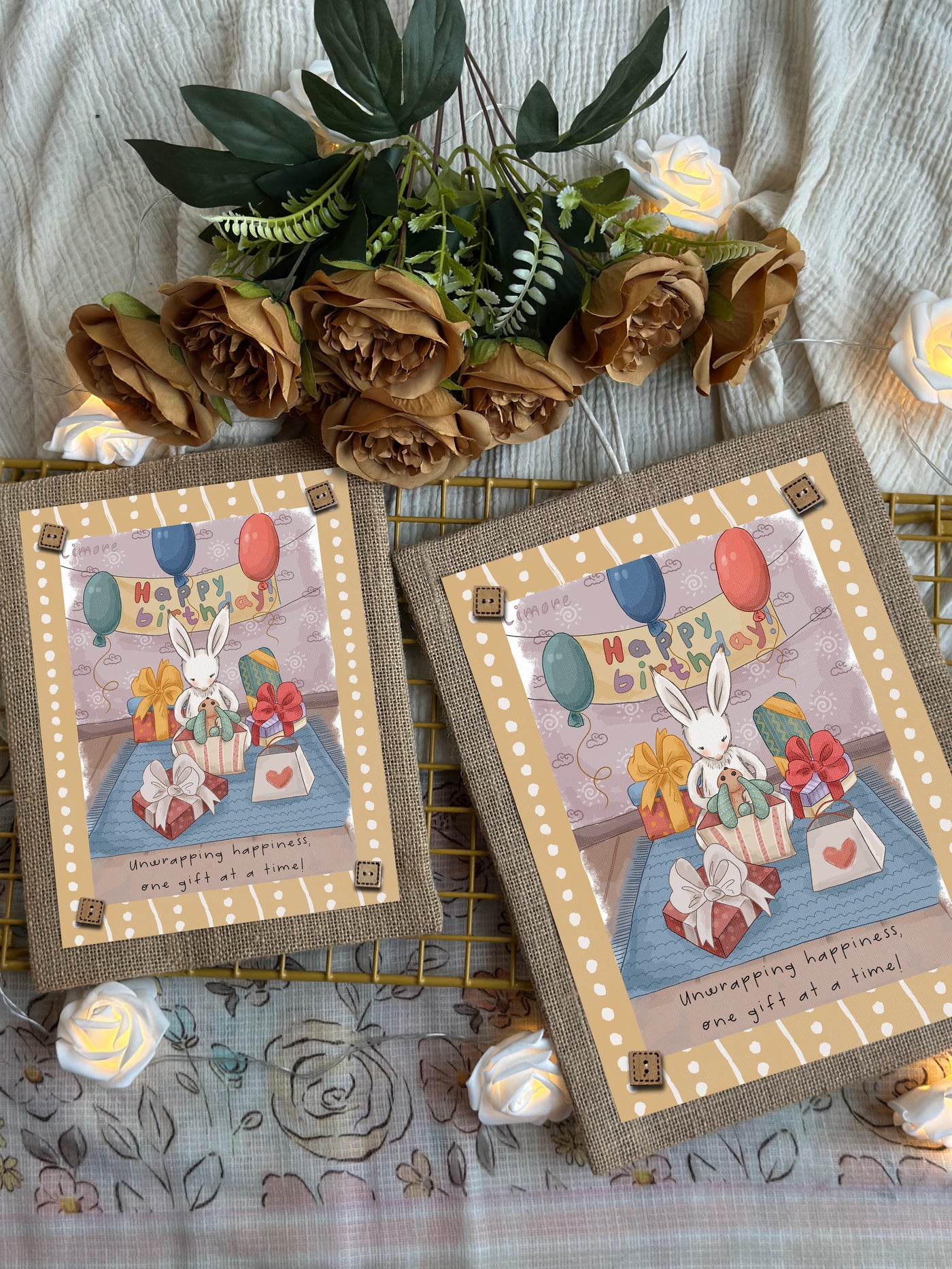 Birthday Bunny Bliss Wall Art