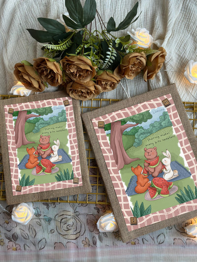 Bunny’s Sharing Moments Wall Art