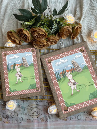 Bunny Around the World Wall Art