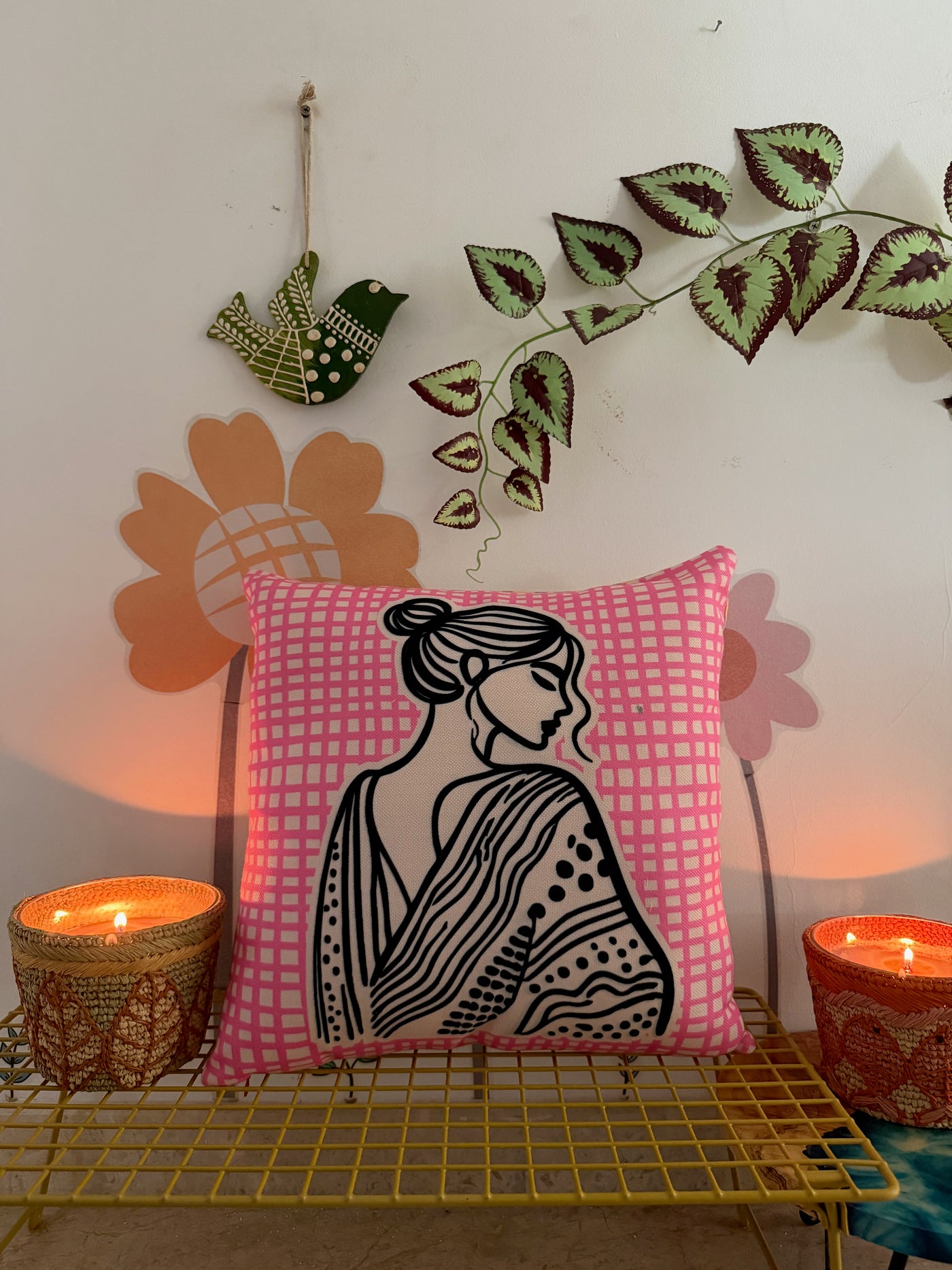 Serene Silhouette Cushion