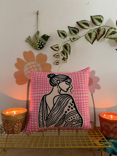 Serene Silhouette Cushion