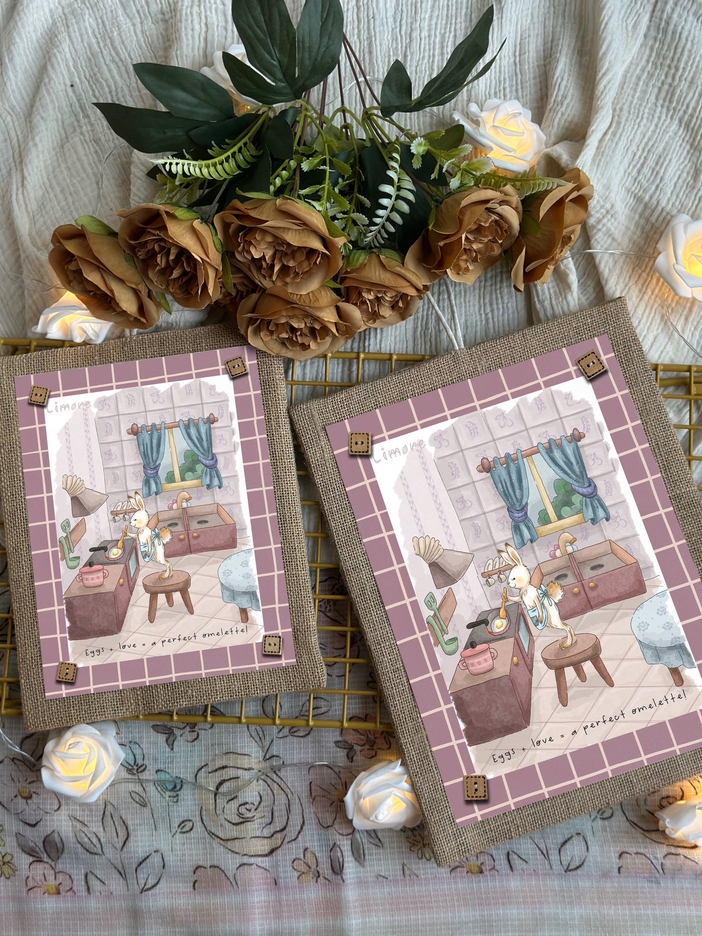 Bunny’s Yummy Omelette Wall Art