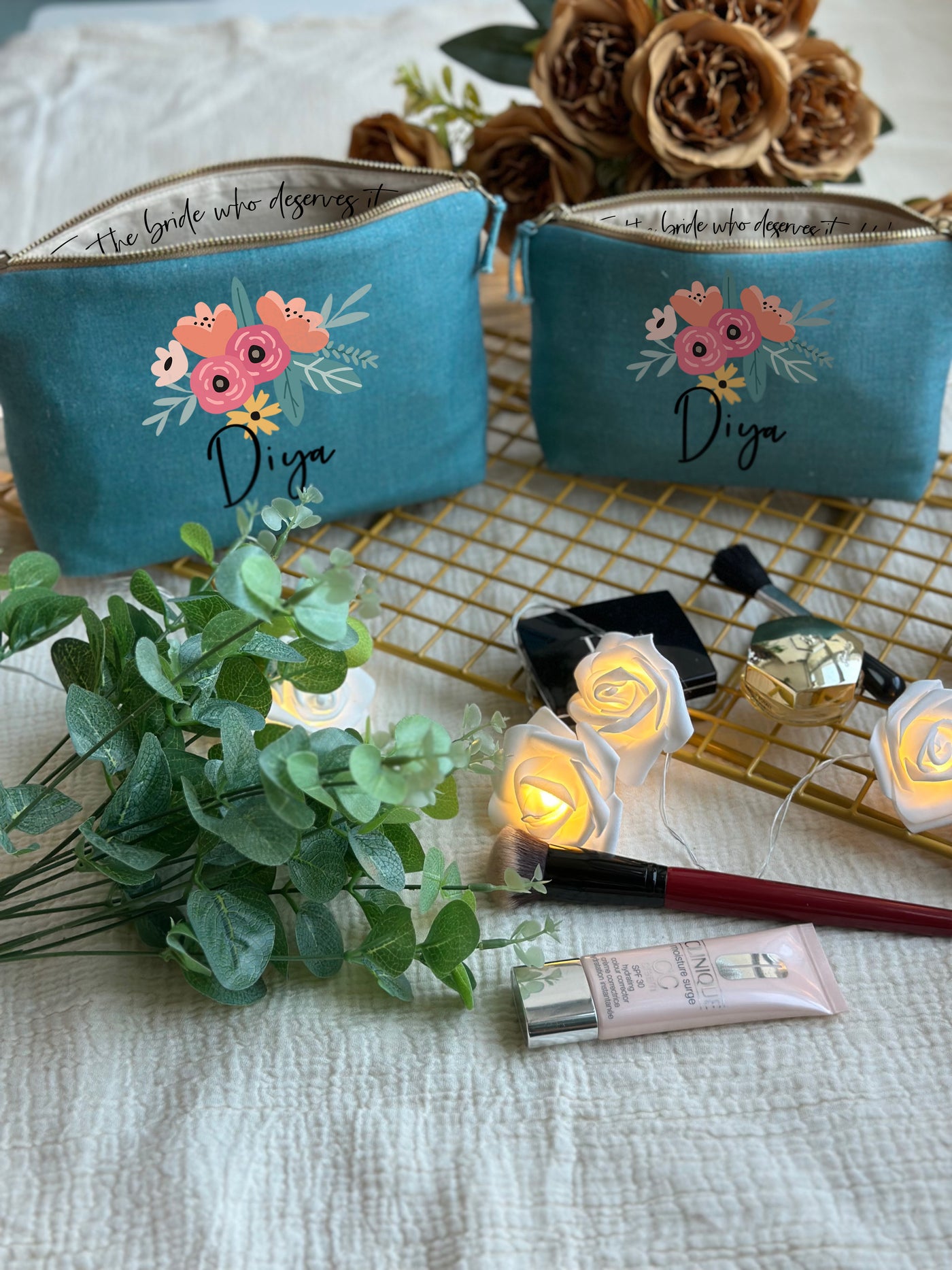 Petal Notes Cosmetic Pouch