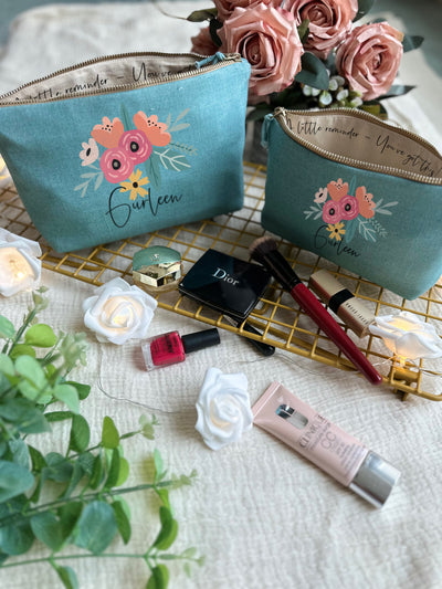 Petal Notes Cosmetic Pouch