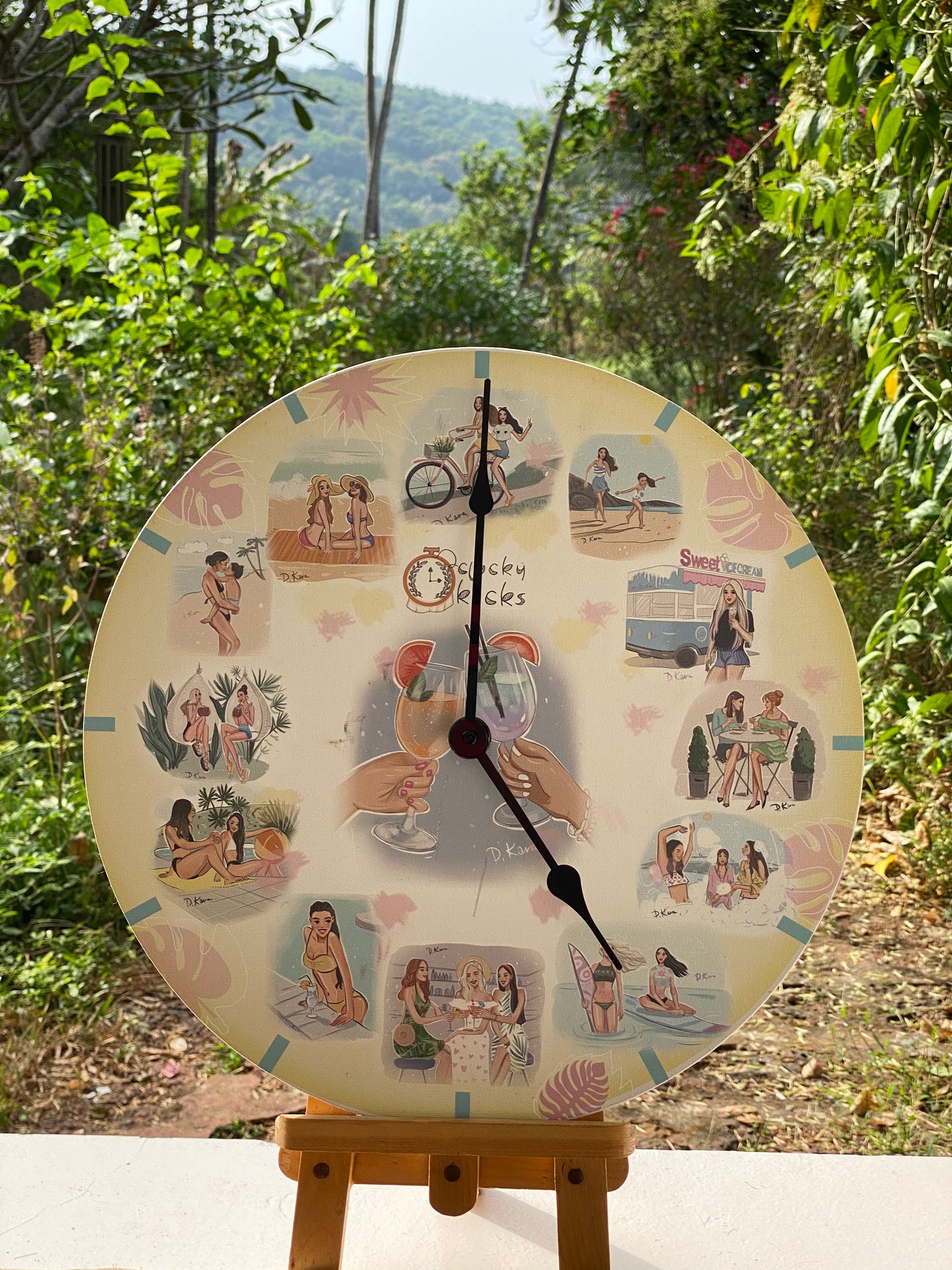 Summer Bliss Clock