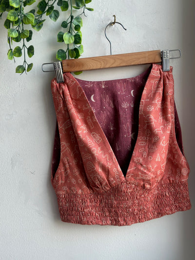 Terracotta Reversible Plunge Panache Bralette