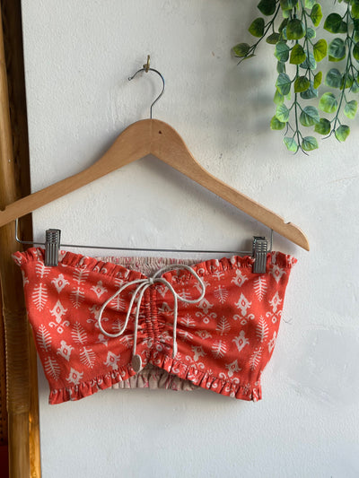 Fiery Orange Reversible Butterfly Kiss Bralette
