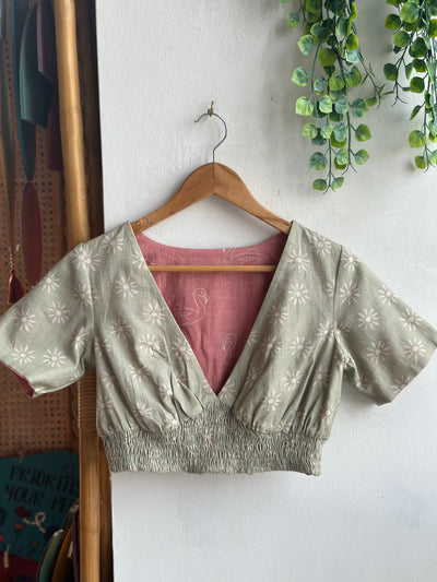 Rose Gold Reversible Vivid V Bralette