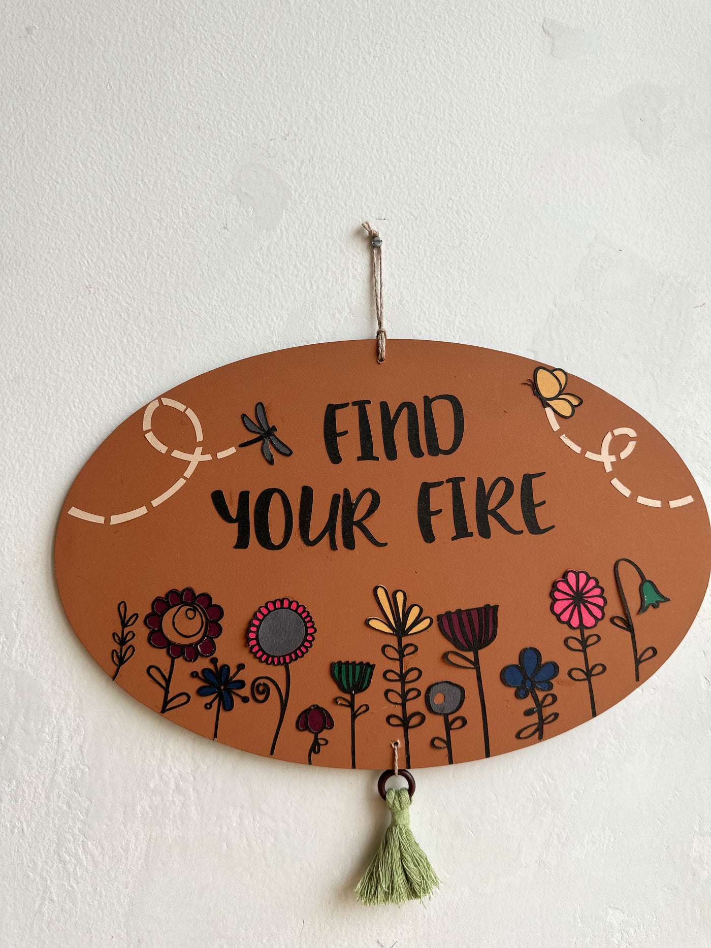 Find your fire - Enchanted Oval Wall Art