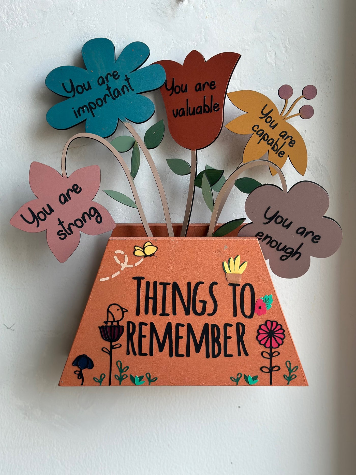 Affirmation Garden Desk/Wall Vase