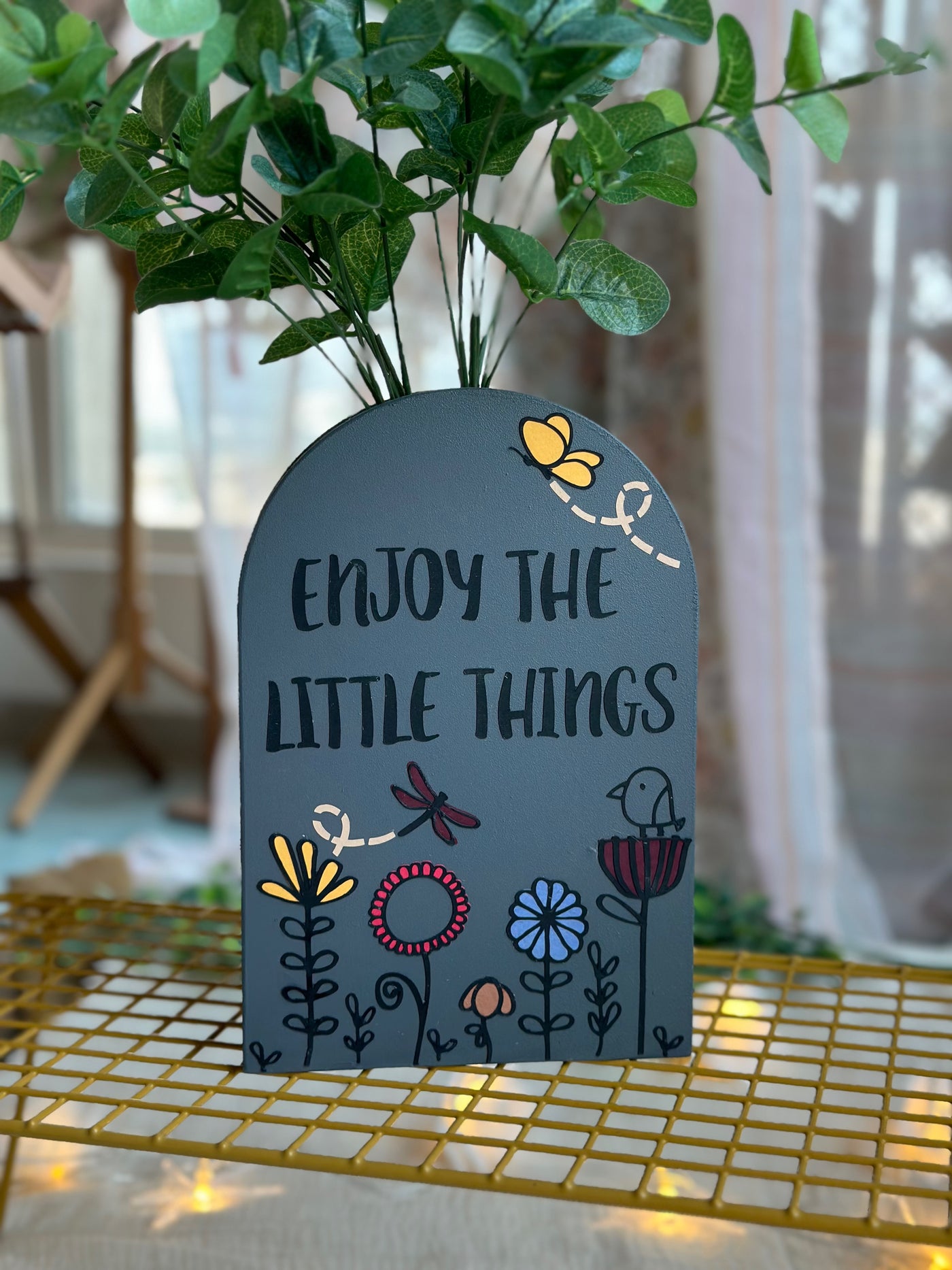 Enjoy the little things Desk/Wall Vase