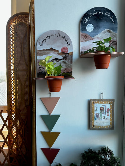 Landscape Bliss Positive Vibes Planter Shelf