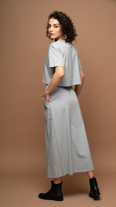 Morning Mist - Soft Gray-Blue Co-ord