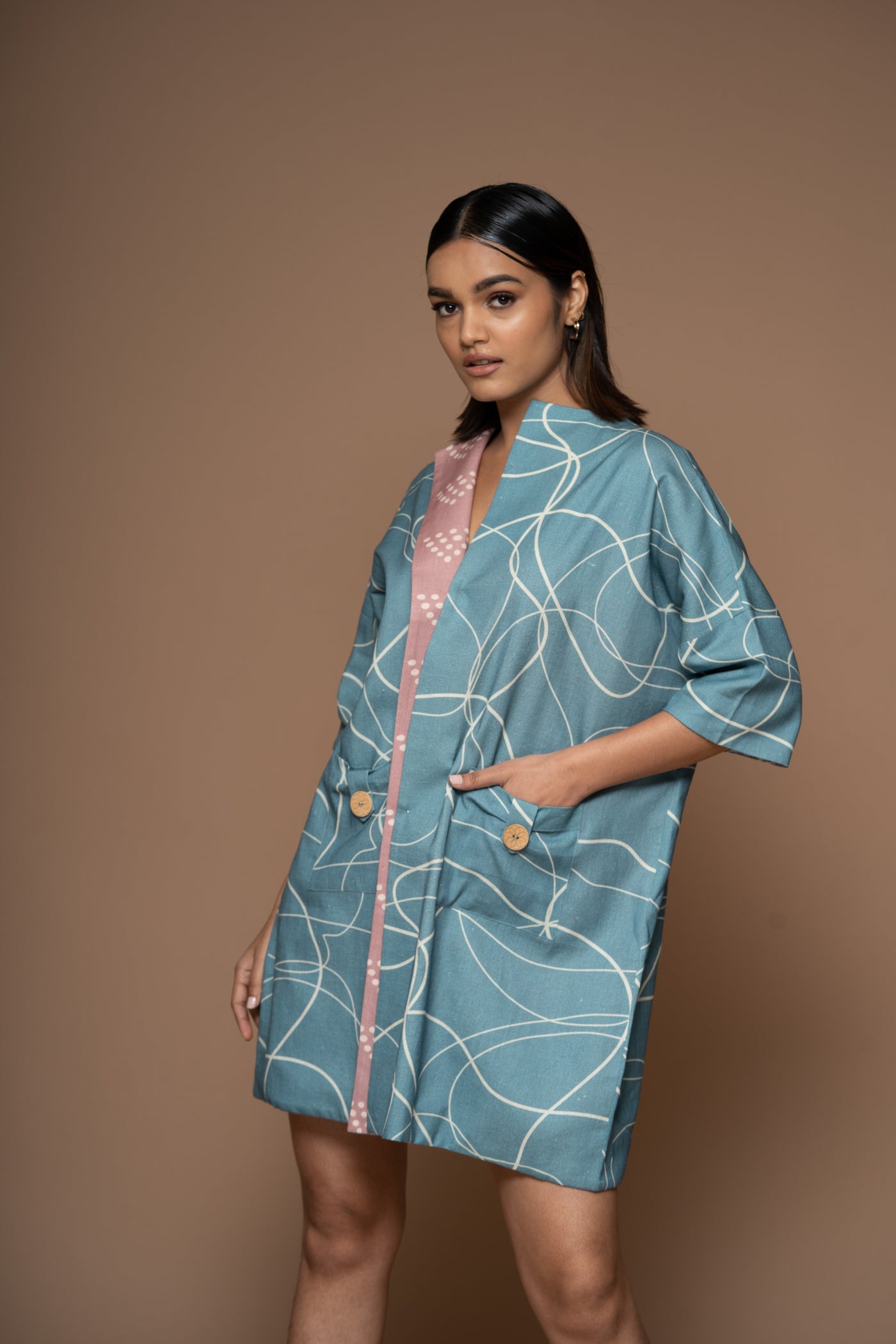 Whirlwind Reversible Short Trench Coat