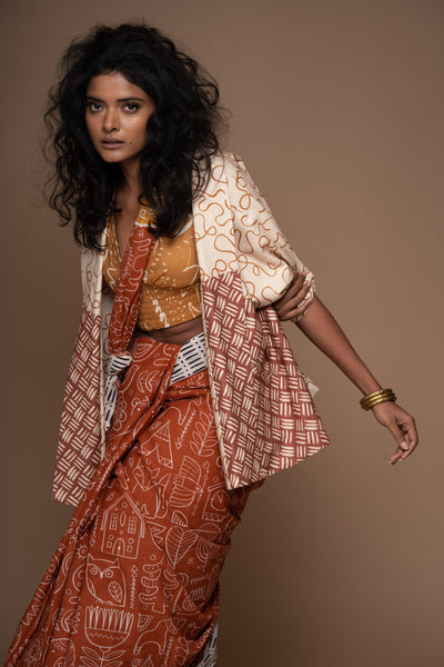 Sunset Reverie Reversible Short Trench Coat