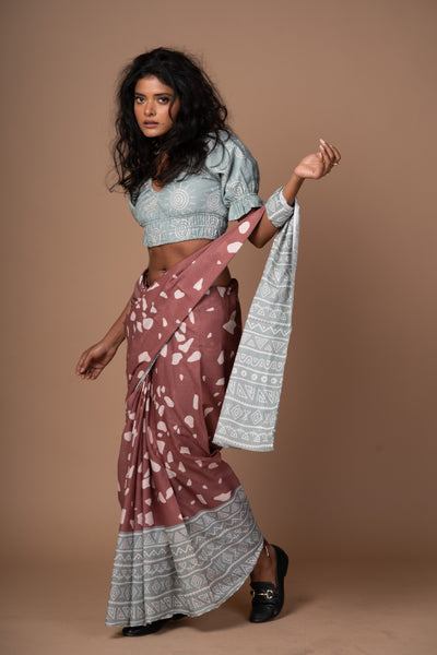 Mosaic Magic Cotton Sari