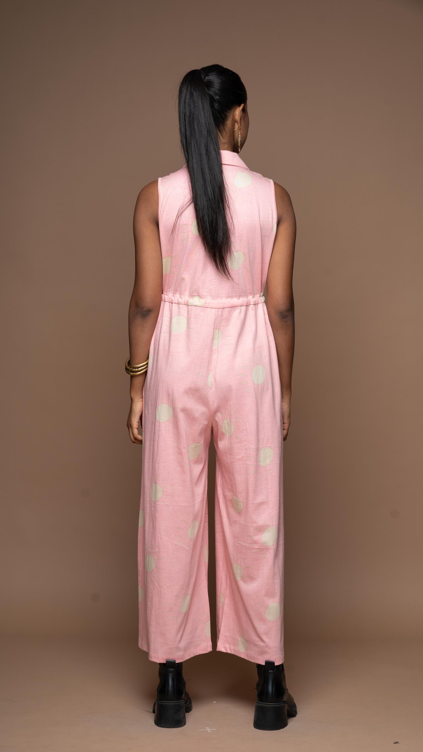 The Collared Look Jumpsuit in Sunshines On Pattern