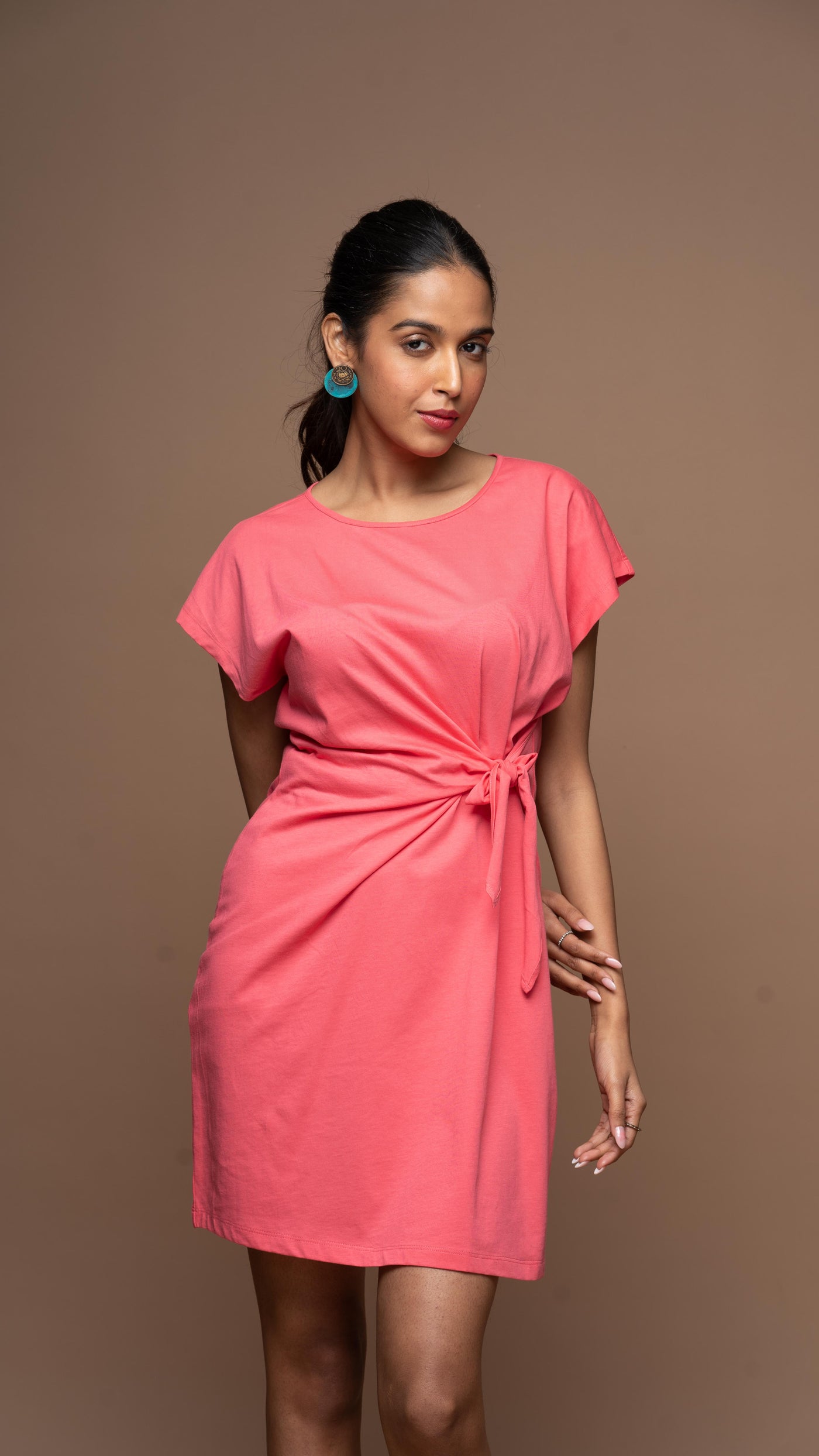 Knot Me Pretty Jersey Dress - Fuchsia