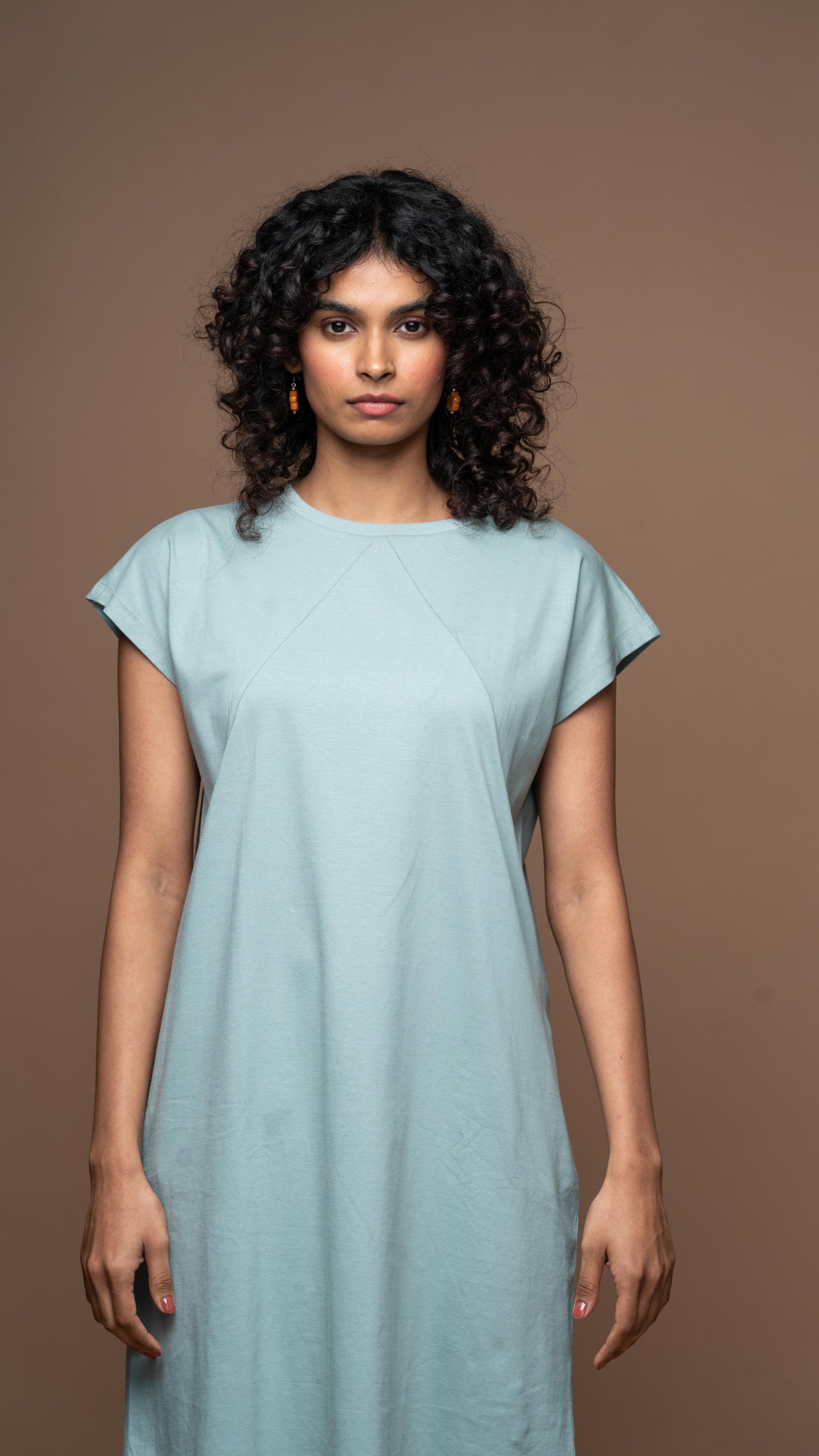 Tri-Cut Comfort Jersey Dress - Sea Green