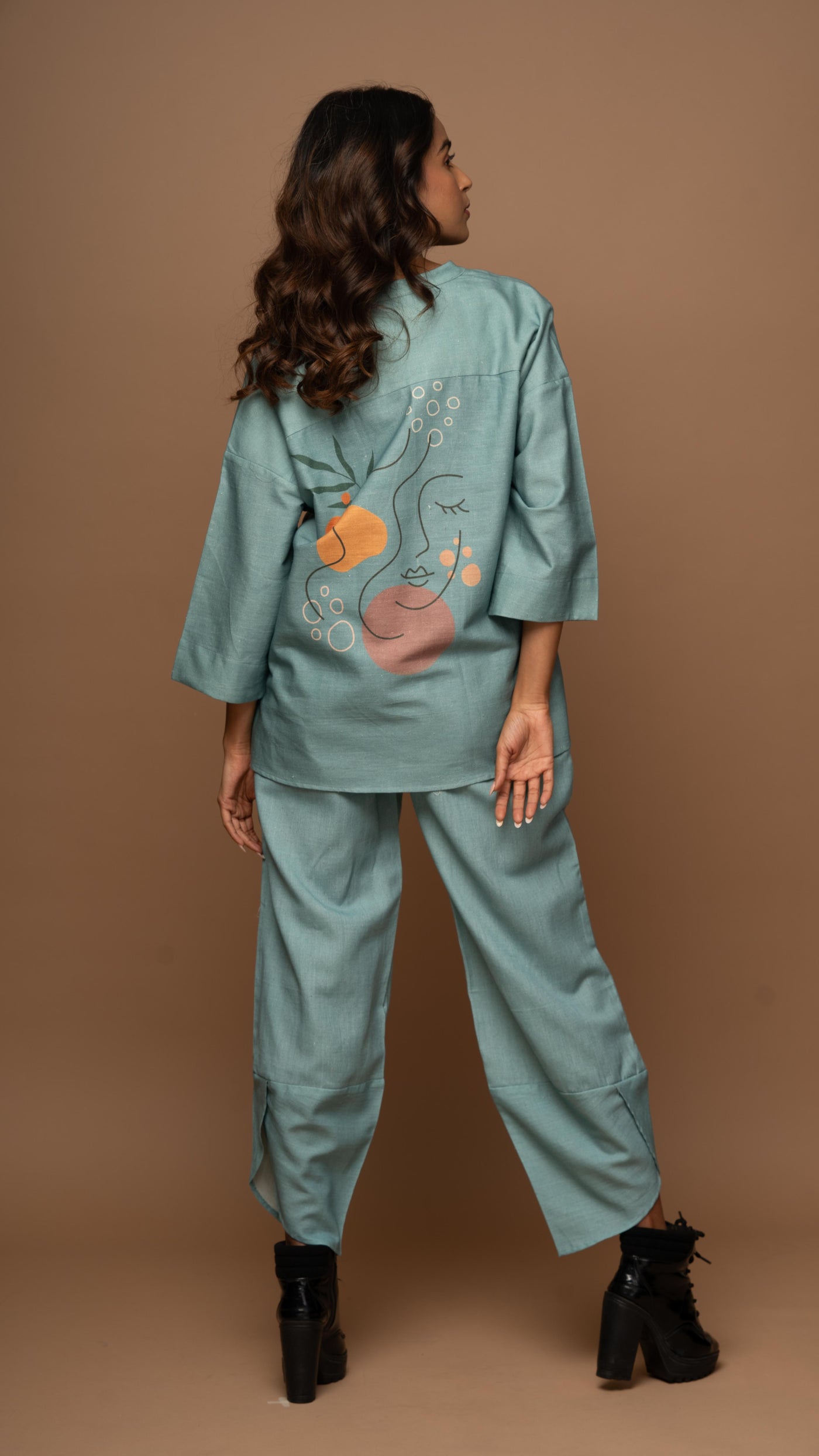 Pale Blue Peaceful Pause: Co-ord Pants Set