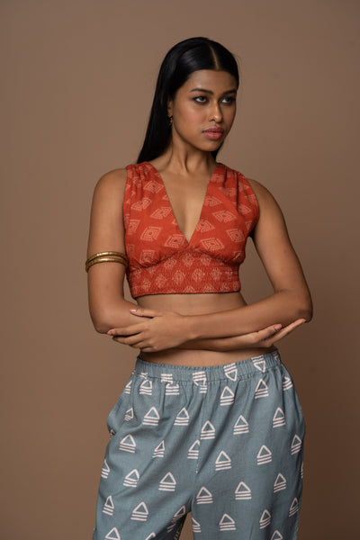Rust Reversible Plunge Panache Bralette