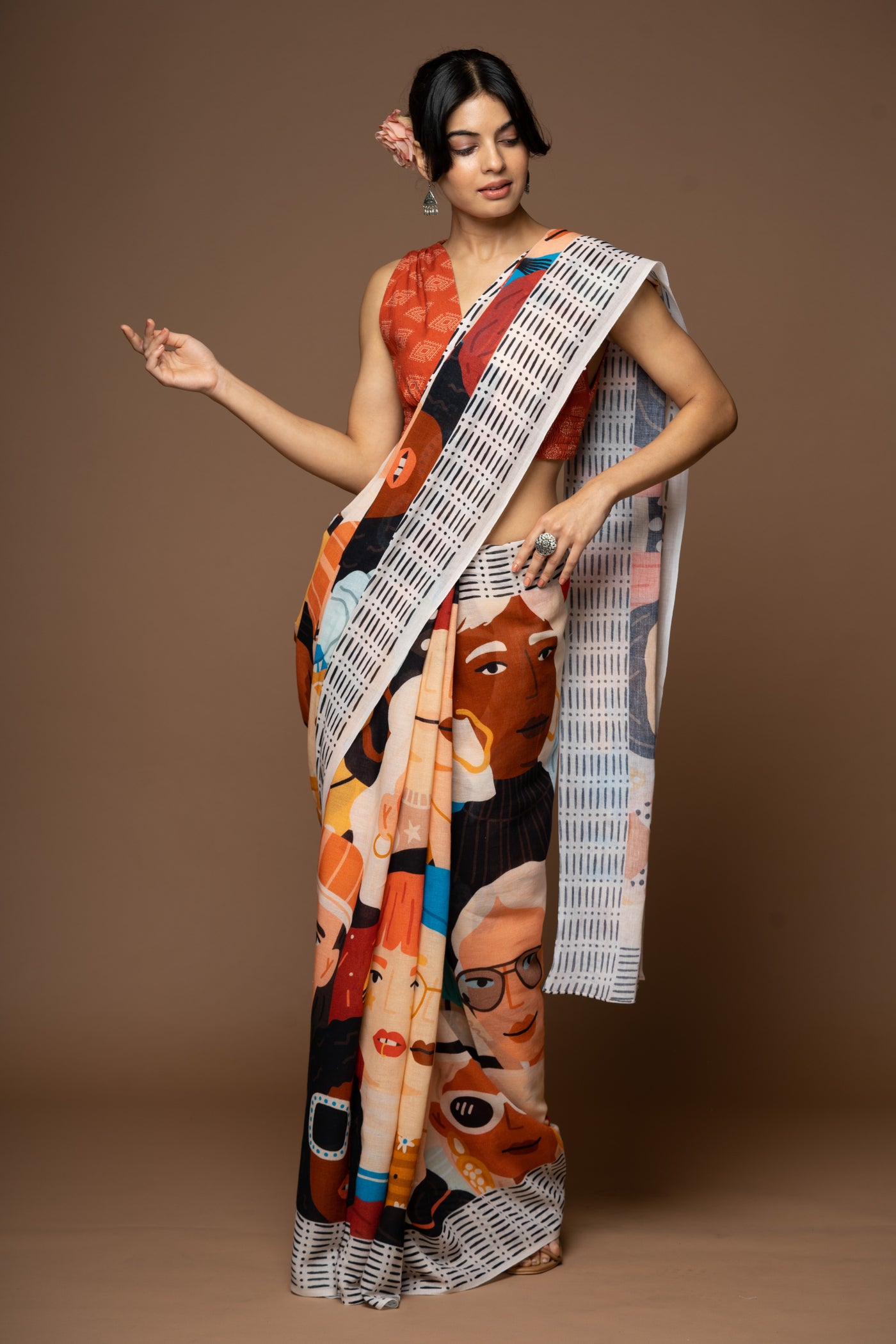 Feminine Force Cotton Sari